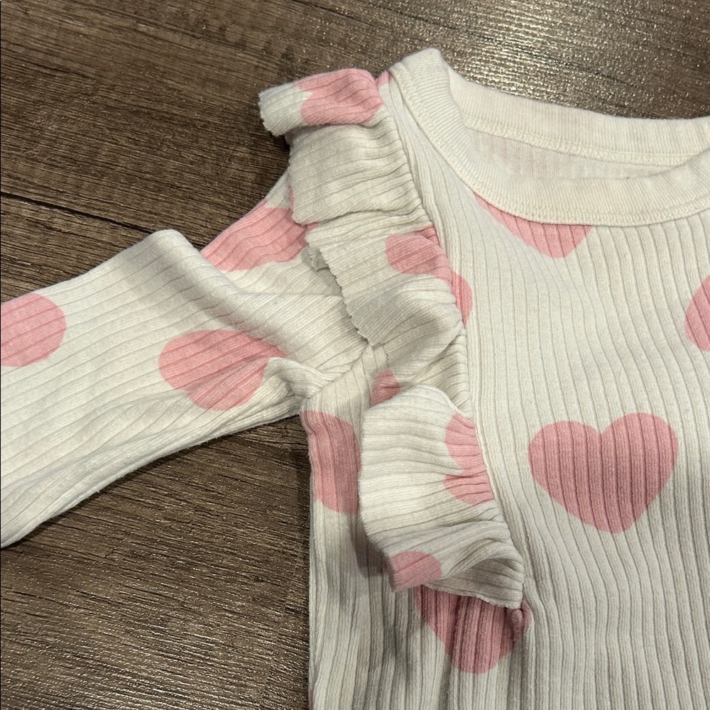 Cat & Jack Pink and White Baby Romper - Picture 3 of 3